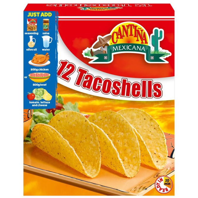 

Taco Cantina Mexicana isi 12 Taco Shells 150g
