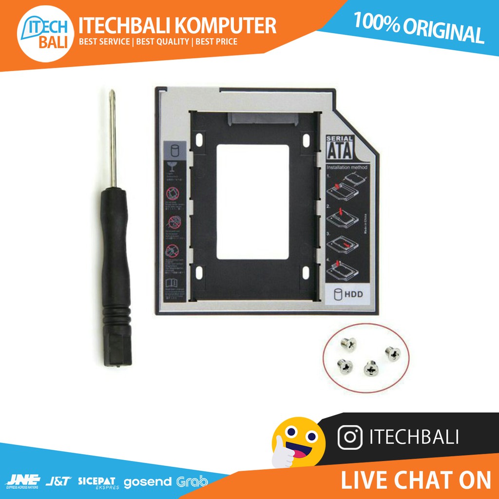 Hdd Caddy M-TECH 9,5mm Slim SATA  | ITECHBALI