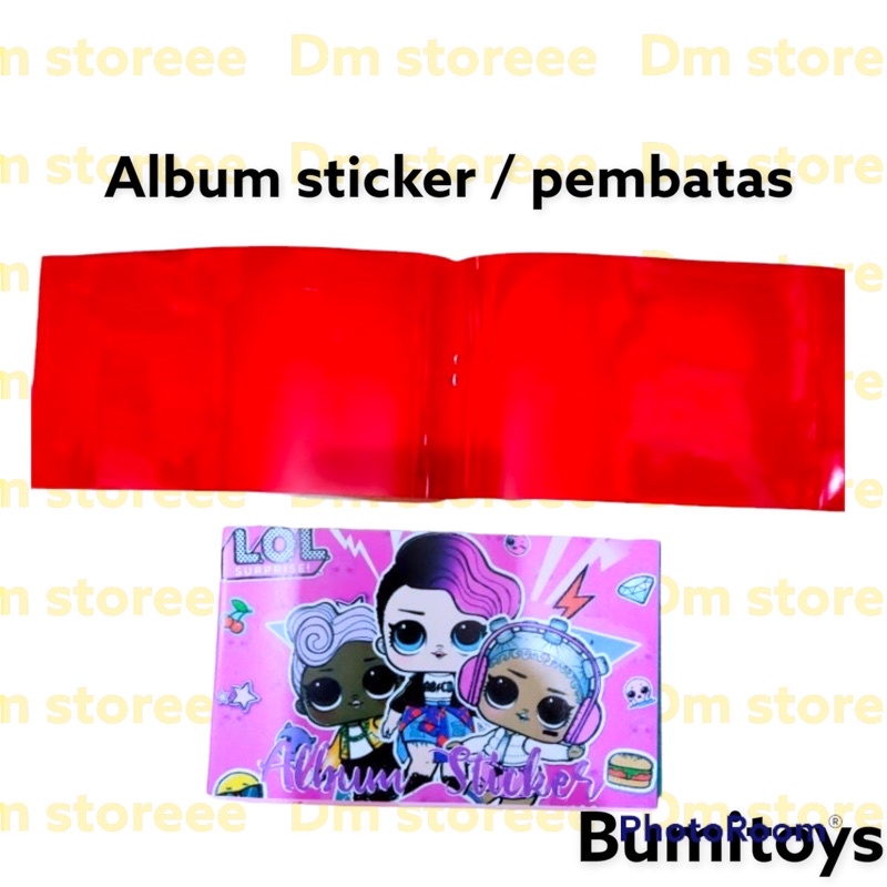 buku album stiker dan pembatas / pembatas buku / stiker / pembatas / sticky notes / notes / sticky