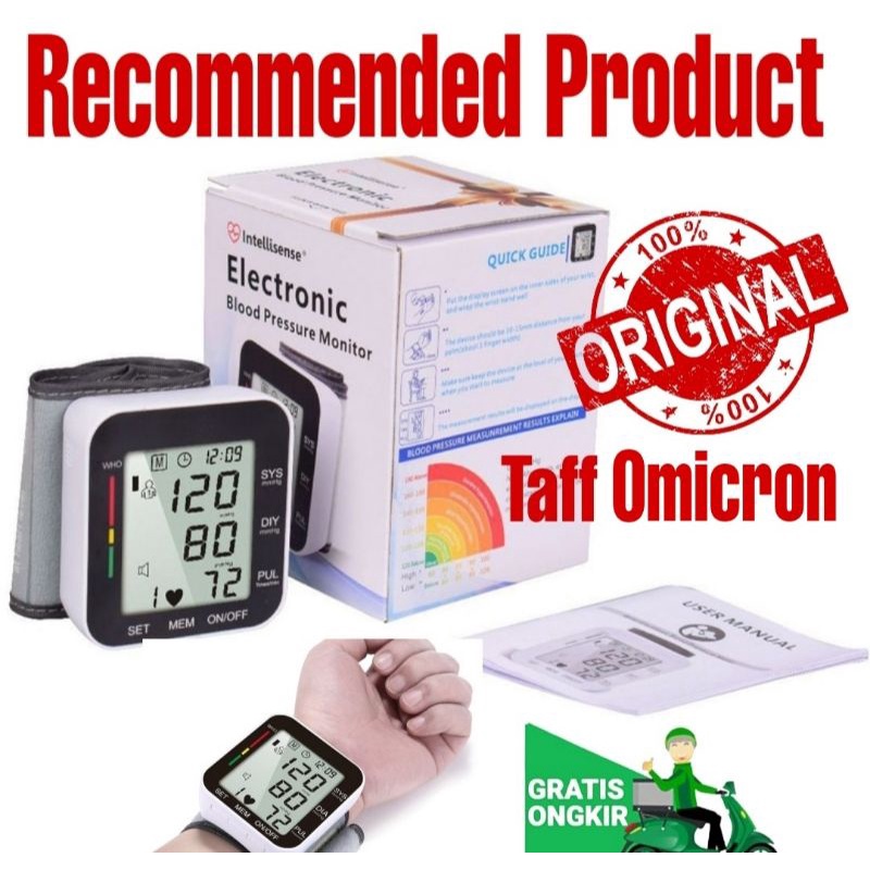 Digital Tensimeter Alat Ukur Tensi Tekanan Darah Jantung Omicron Pergelangan Tangan With Voice