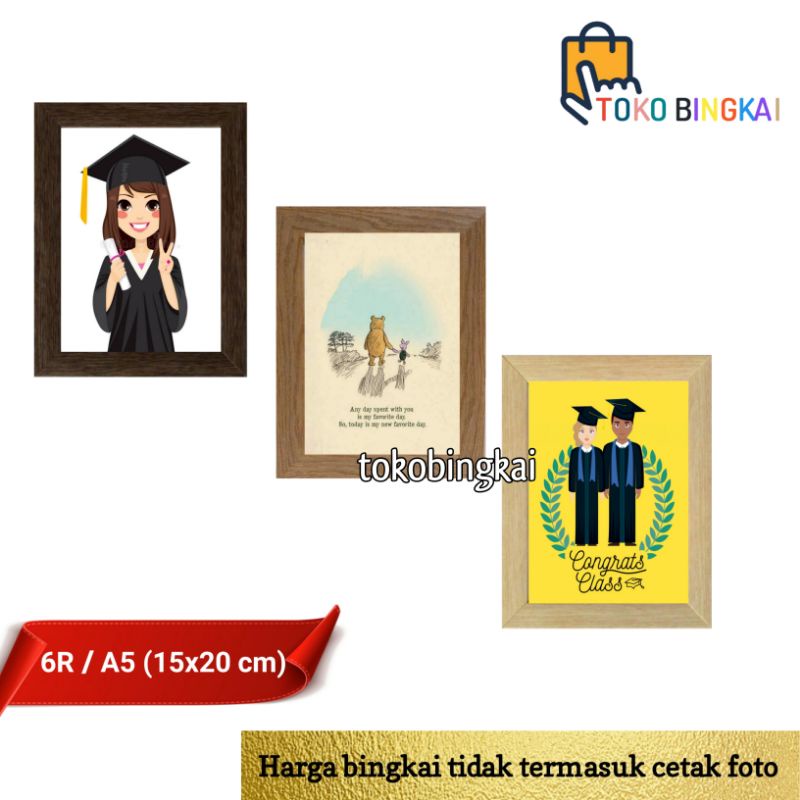 Bingkai Foto A5 Bingkai Foto 6R Frame A5 Pigura A5 6R (15x20 cm)
