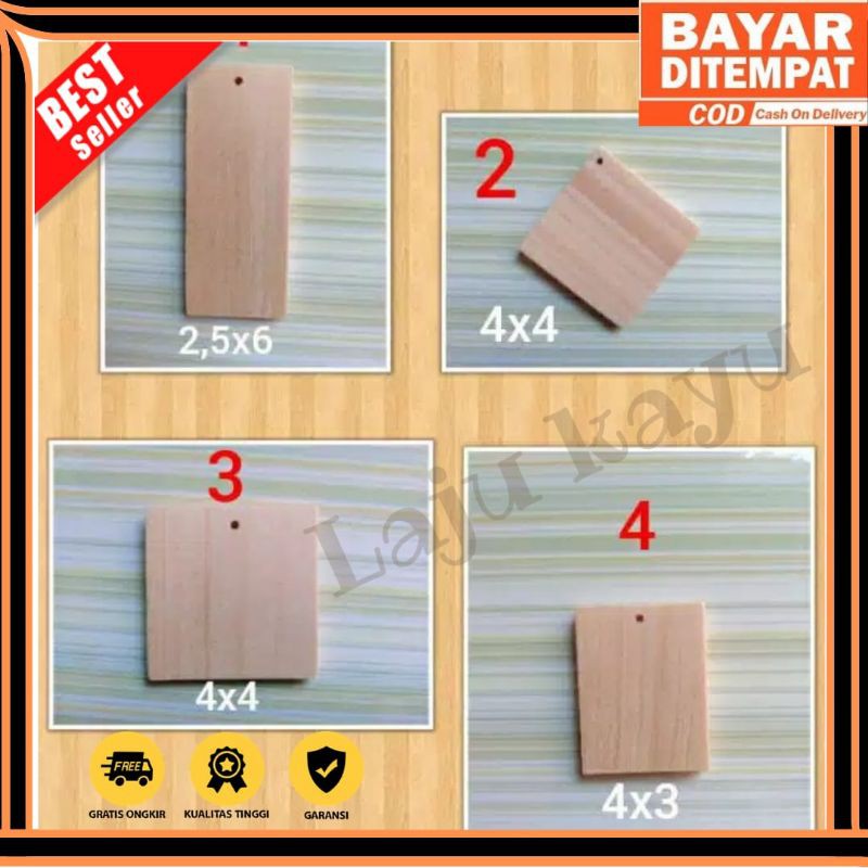Gantungan Kunci Kayu Polos Souvenir Gantungan Kunci Murah Kayu Pinus