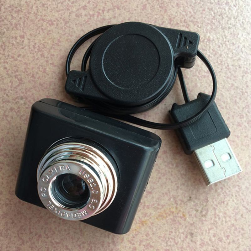 Cre Kamera Webcam Usb Portable Fokus Manual Dengan Microphone Built-In Untuk Rumah