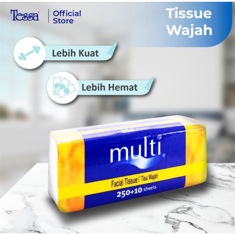 Tissue Multi 250 Sheet tisu wajah Multi Nice murah