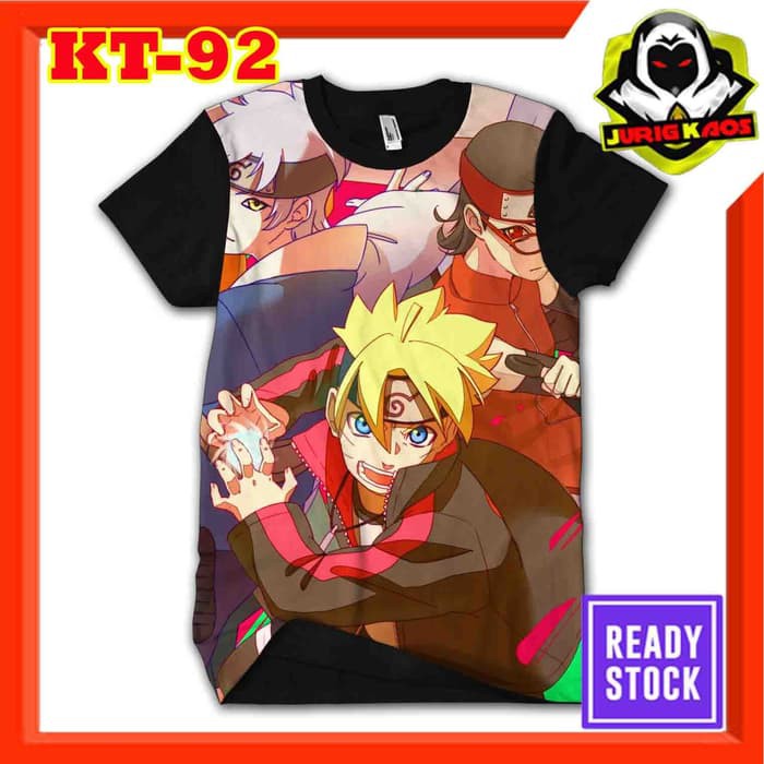 Kaos BORUTO SARADA Naruto Shippuden ultimate ninja Baju Dewasa