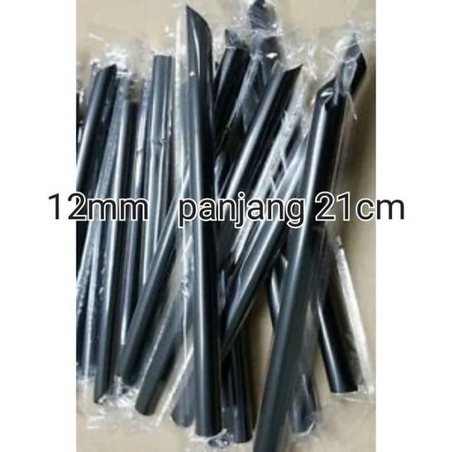 

Sedotan hitam bubble steril 12mm besar panjang 21cm isi 250pcs