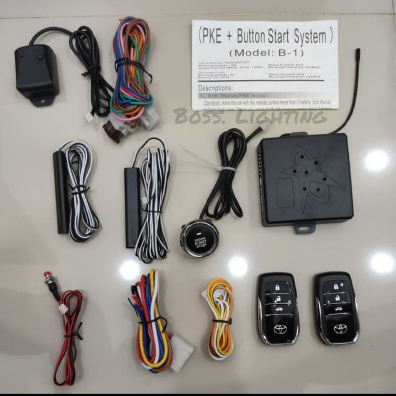 keyless Engine start stop Passive toyota