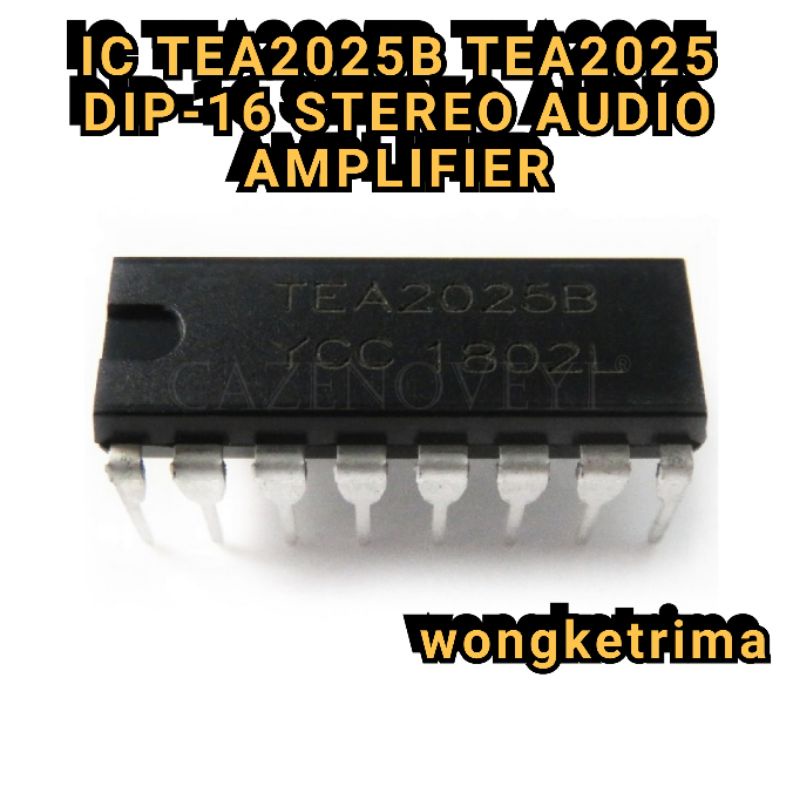 IC TEA2025B TEA2025 TEA 2025 DIP-16 STEREO AUDIO AMPLIFIER