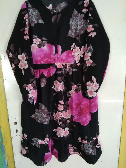 Atasan Wanita Batik Tunik Terbaru Kekinian Modern Kombinasi