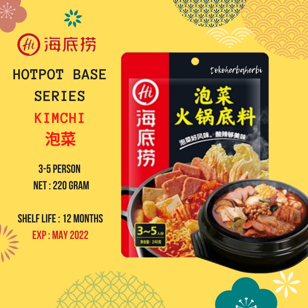 

(HOTPOT BASE SERIES) Bumbu Hotpot Haidilao Kimchi Soupbase 泡菜 Pao Cai 240gr