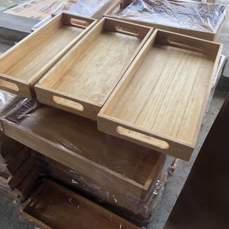 Nampan Baki Tatakan Piring Gelas Wooden Tray Nampan Kayu Pinus