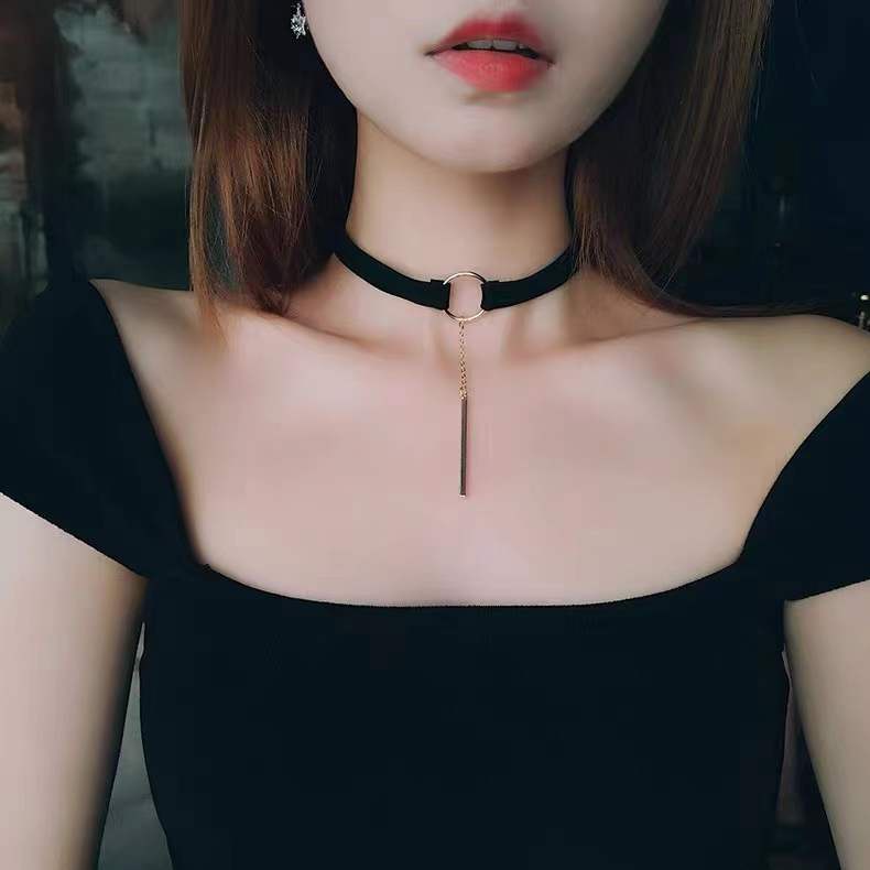 Women Suede Fashion Choker 8331