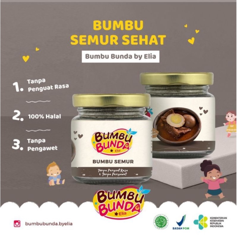 Kaldu Bumbu Bumbu Bunda  Elia Bumbu Kuning Putih Soto Semur Rawon Kari Bawang Putih Lada Putih