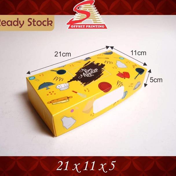 

(BEST COL 30J4Cm) Box Pisang Nugget/Donat/Brownies/Spiku 21 x 11 x 5 ㊝