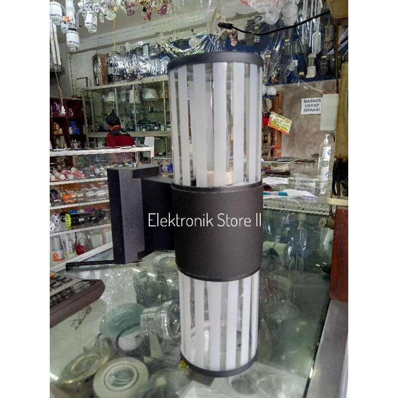 Lampu dinding teras minimalis outdoor model garis 2 arah lampu taman lampu hias tugu rumah