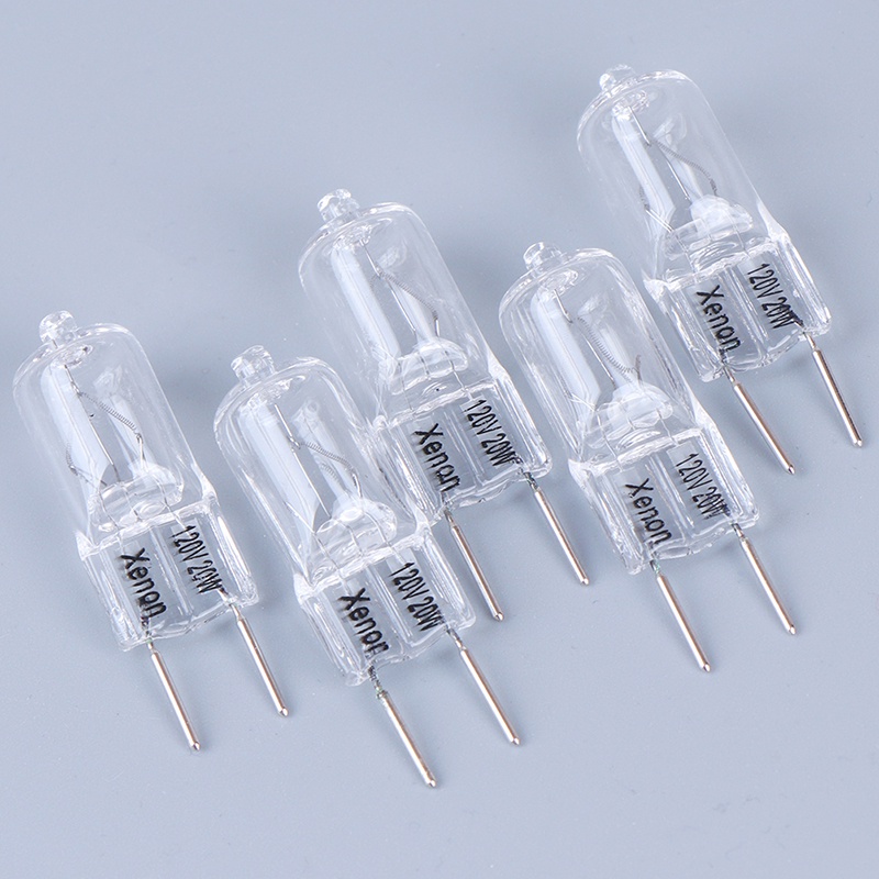 {LUCKID}5PCS G8 120V 20W Halogen Light Lighting Lamp Bulb Volt G8 Pin Halogen