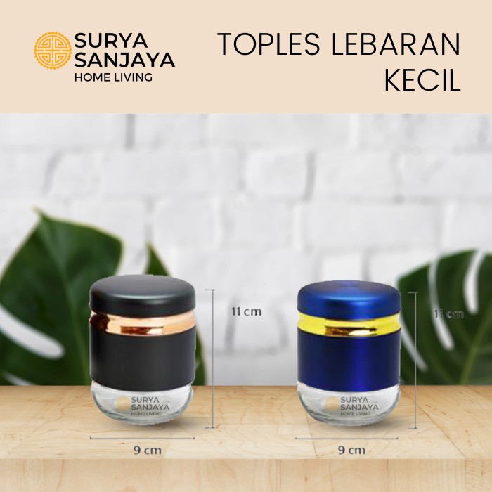 Toples Kaca Lebaran Bulat Kecil 425 ml [1 pcs]