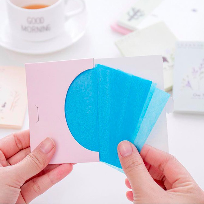 COD - SM88 - Kertas Linen Tissue Penyerap Minyak Wajah 50Pcs Menyerap Minyak Muka Wajah Berlebihan Kertas Penyerap Minyak Wajah