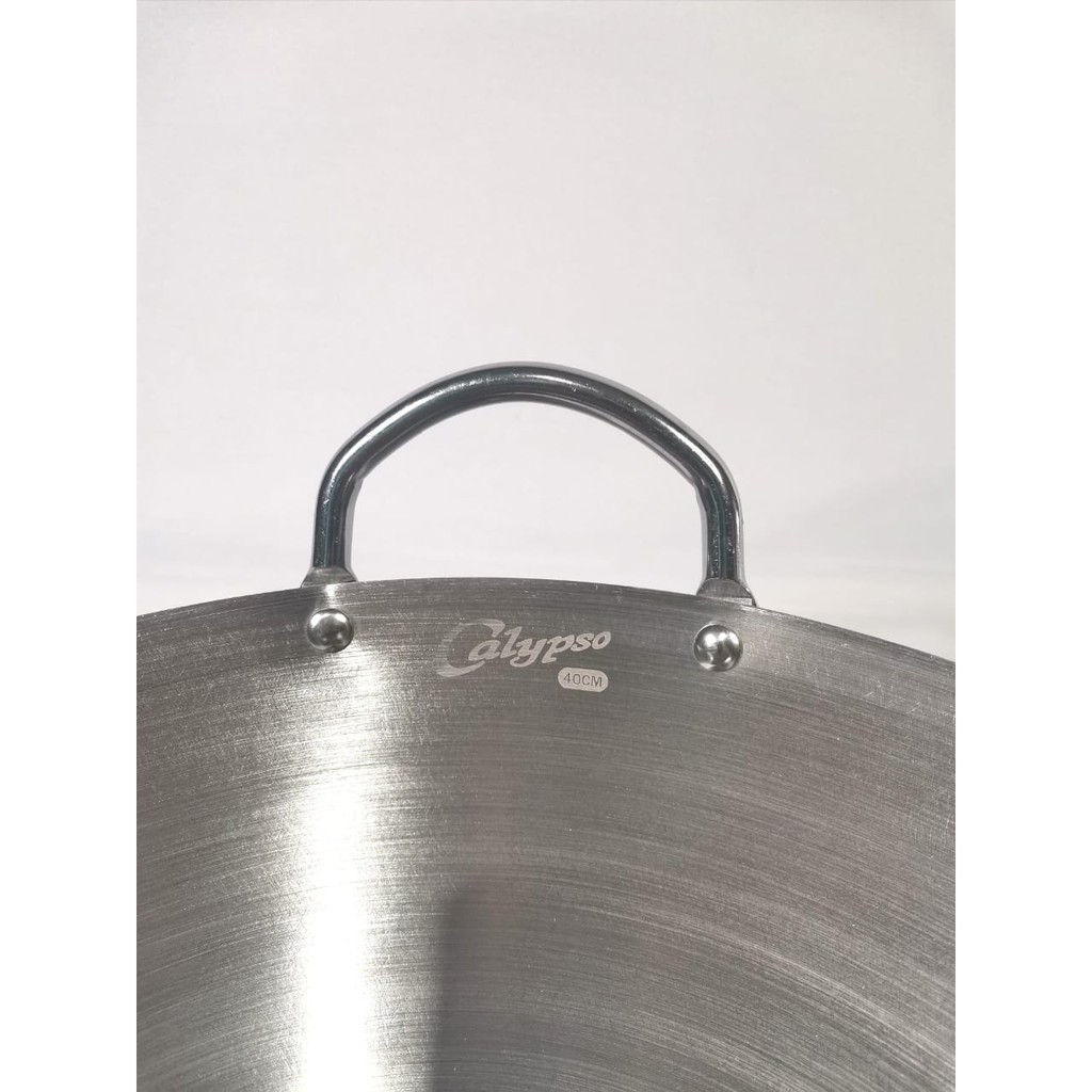 Wajan Kuali Penggorengan Stainless 40cm Calypso - Wajan Stainless 40
