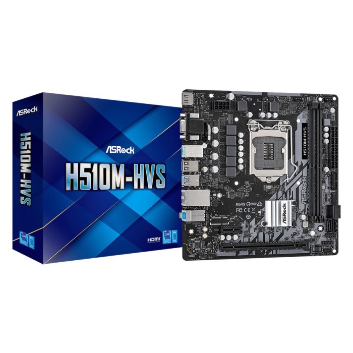 ASRock H510M-HVS (LGA1200, H510, DDR4, USB3.2, SATA3)
