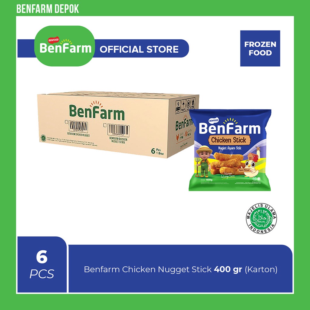 

Benfarm Chicken Nugget Stick 400gr (Karton)