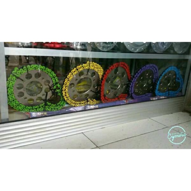 Gear sss 415set jupiter z jupiter mx new old rxking vega f1zr mx135 vega zr yamaha dll rantai warna