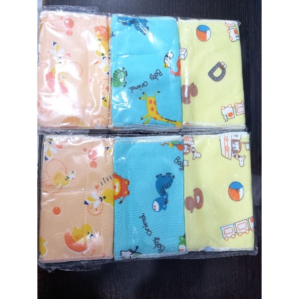 gurita bayi warna/ polos isi 6 helai/gurita isi 6