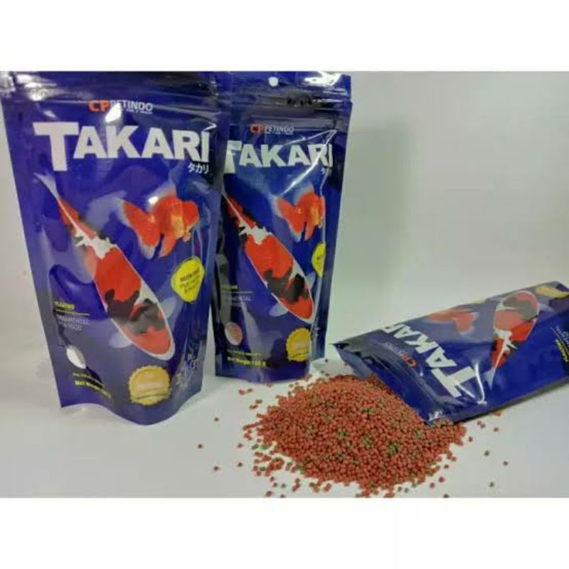 Takari Mix 1mm 100gr Pelet Ikan Koi Koki Makanan Ikan Hias