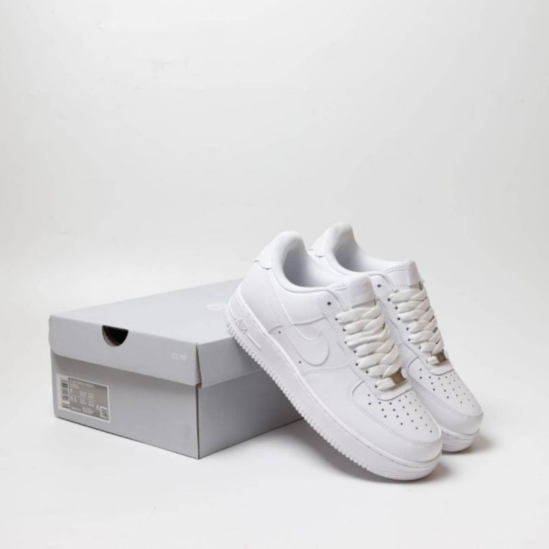 Sepatu Nike Air Force 1 Low Triple White Pk Original Version Bnib