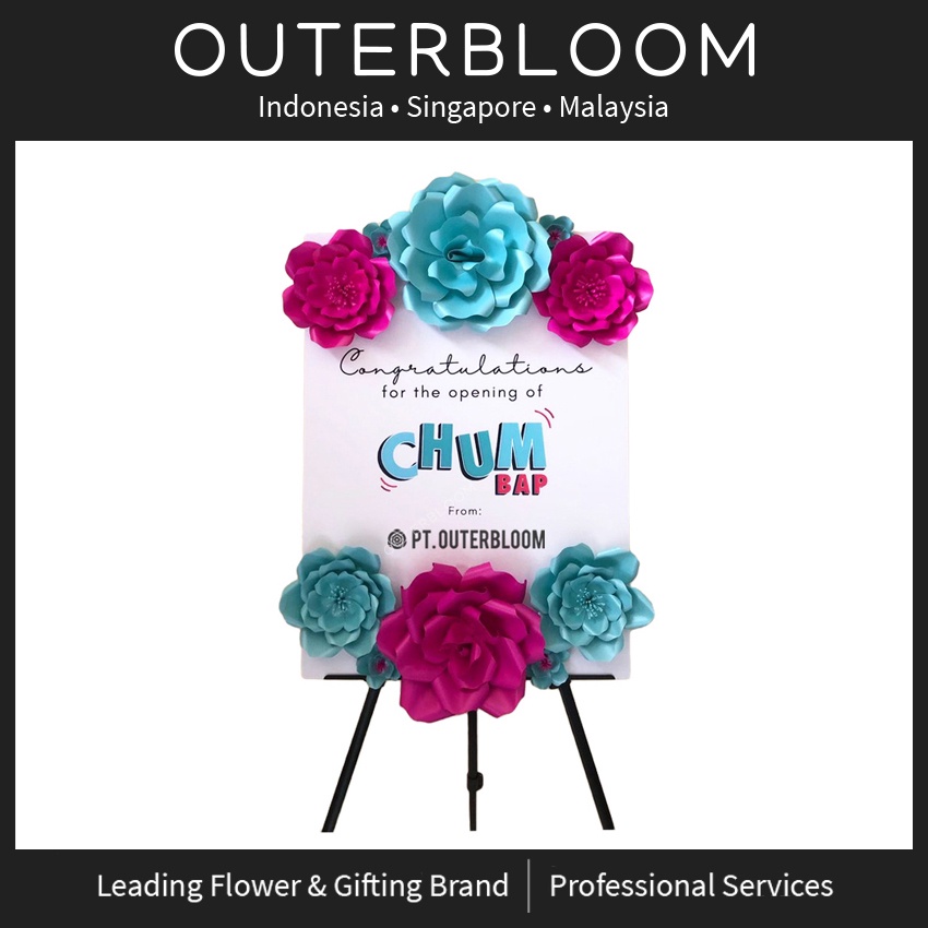 papan bunga kertas   outerbloom phoebe paper flower board