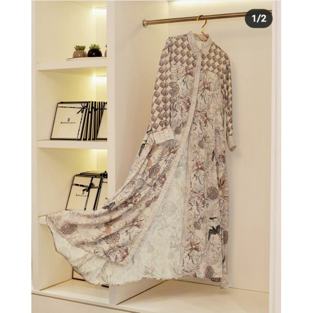 ready new wonderful harmoni long shirt buttonscarves benang jarum raisa size xl