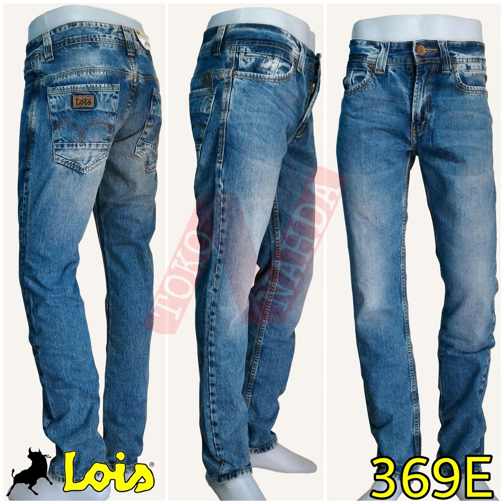Lois Jeans Original Celana  Jeans Pria  CFS369E Straight  