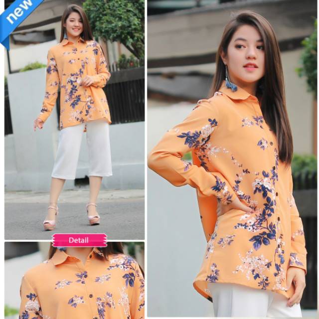 Blus motif bunga