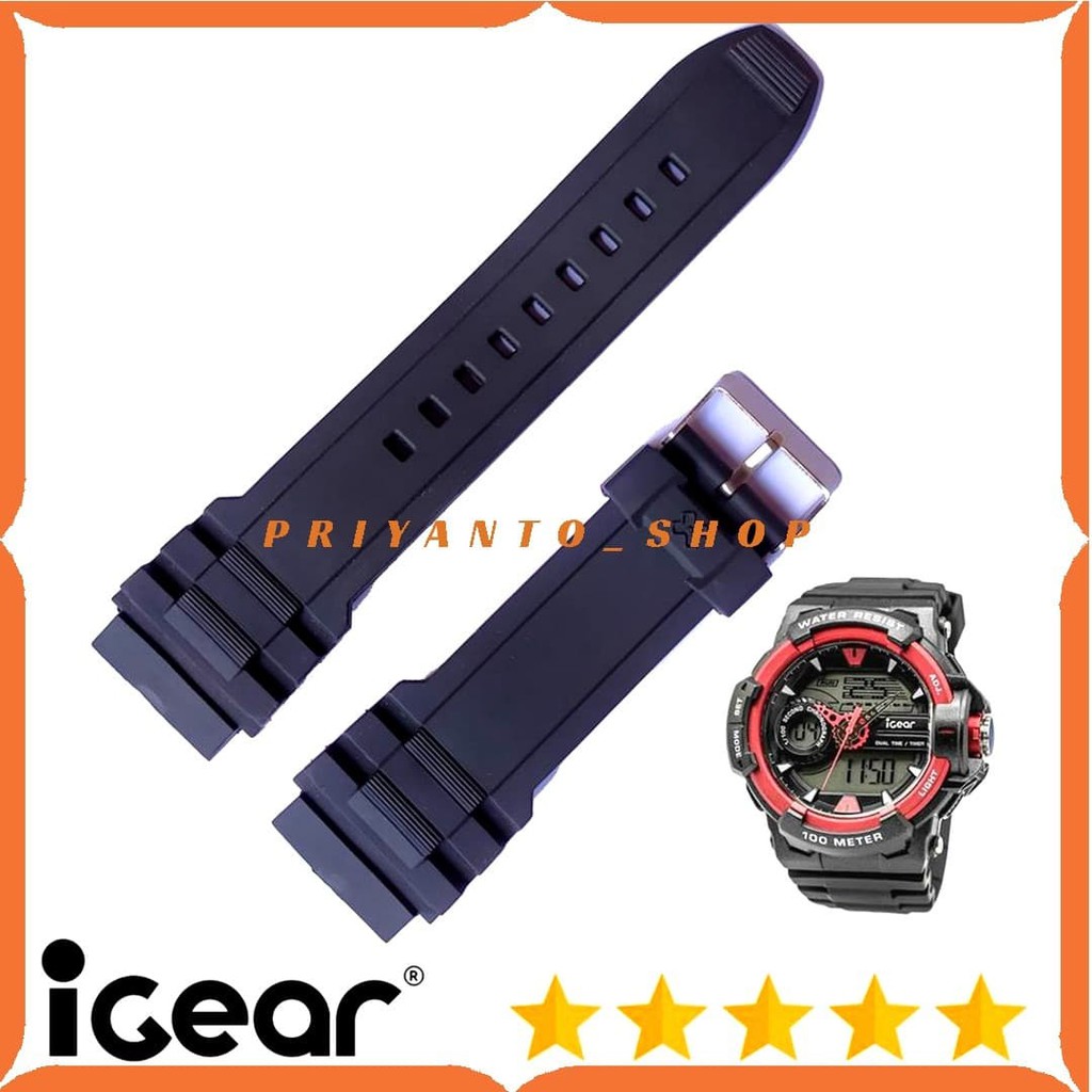 Tali Jam Tangan igear i64-1948 Strap Tali Jam Igear i64 Hitam