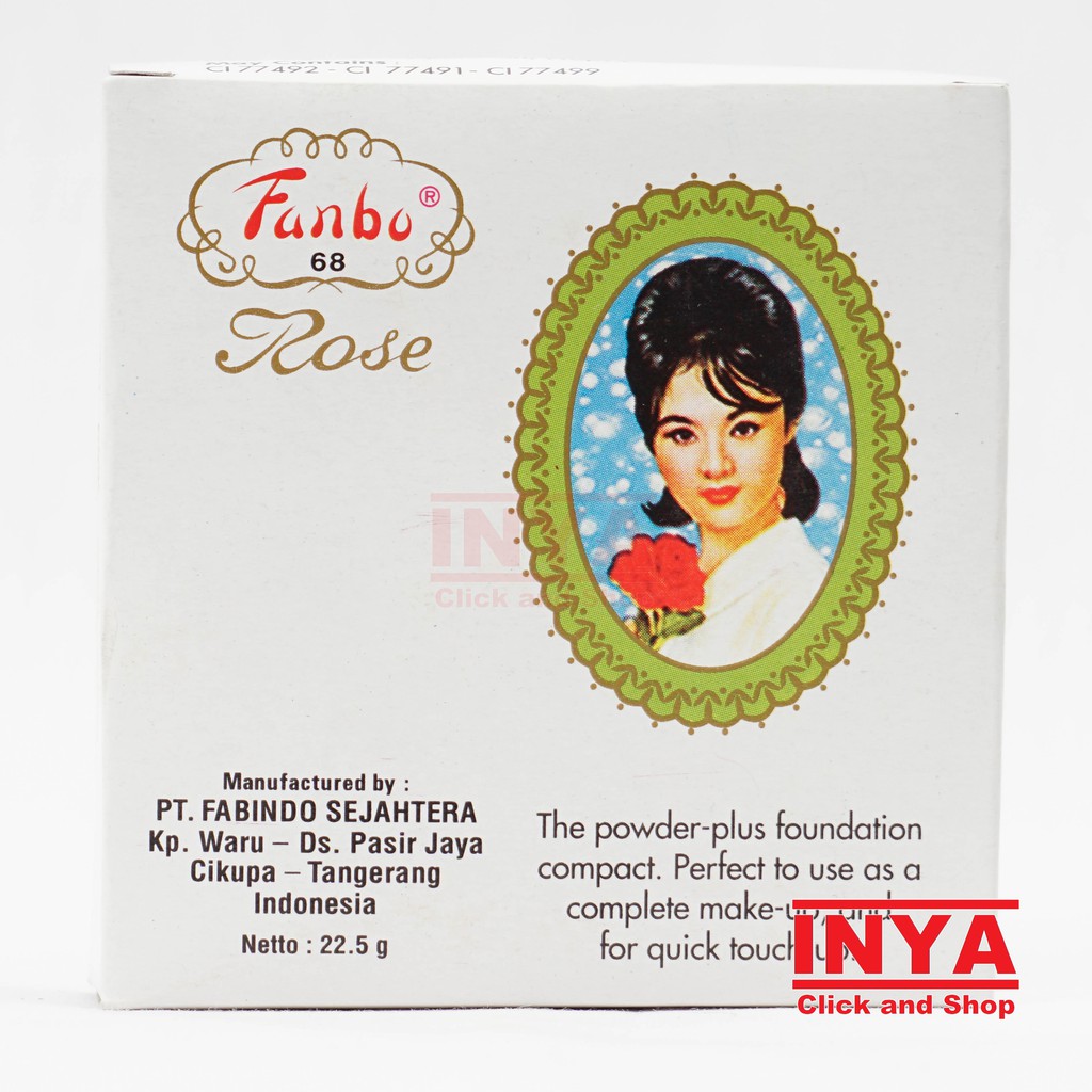 BEDAK FANBO 68 ROSE 5 BEIGE 22.5gr - COMPACT POWDER