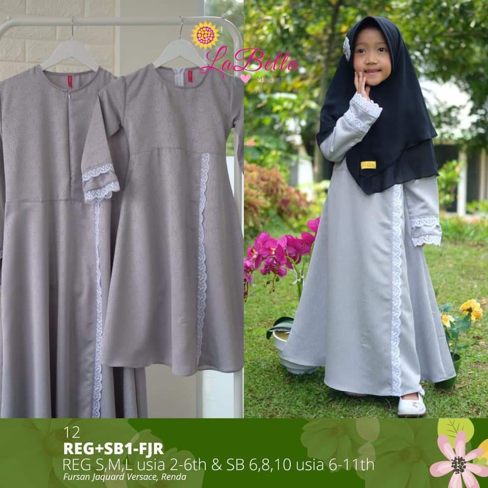  GAMIS  ANAK  SYARI  LABELLA ORIGINAL GAMIS  ANAK  PEREMPUAN 