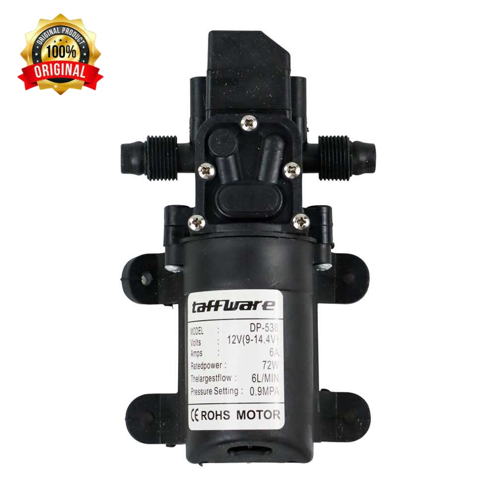 Taffware Pompa Air Elektrik Diaphragm Pump 12V 72W 130PSI - DP-538