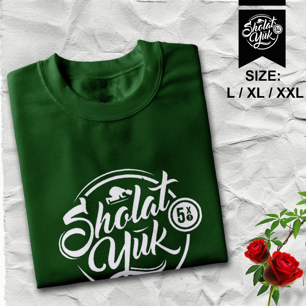 [ sholat yuk ] kaos dakwah islami pria dan wanita.-4