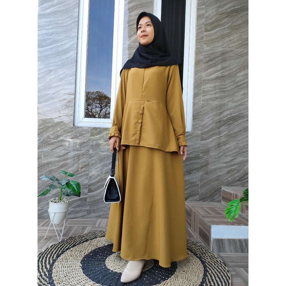 Gamis Ity Crepe dinas/Dress PNS