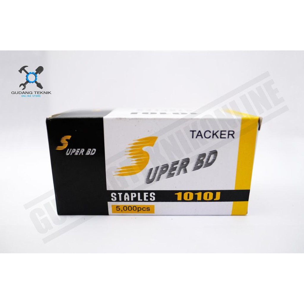 

Isi Staples Tembak 1010J - Isi Air Nailer Super BD Stapler Tipe U 10mm Murah