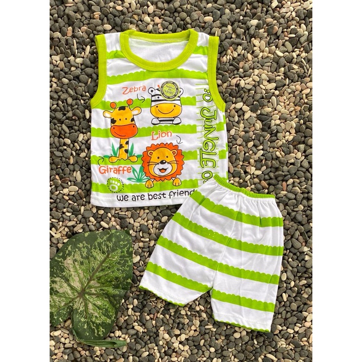 baju bayi murah lucu motif zebra KUTUNG setelan 3-18 bulan (BISA REQ WARNA)