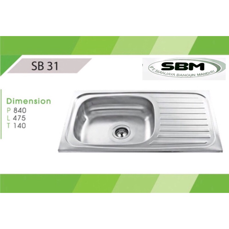 WASTAFEL CUCI PIRING STAINLESS || KITCHEN SINK ROYAL SB 31