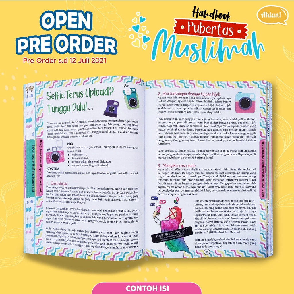 Handbook (Buku Panduan) Pubertas Muslimah + Bonus Buku Agenda