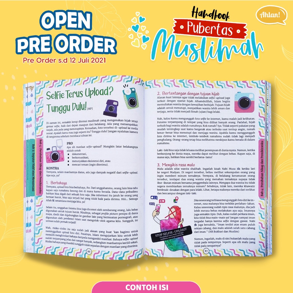 Handbook (Buku Panduan) Pubertas Muslimah + Bonus Buku Agenda