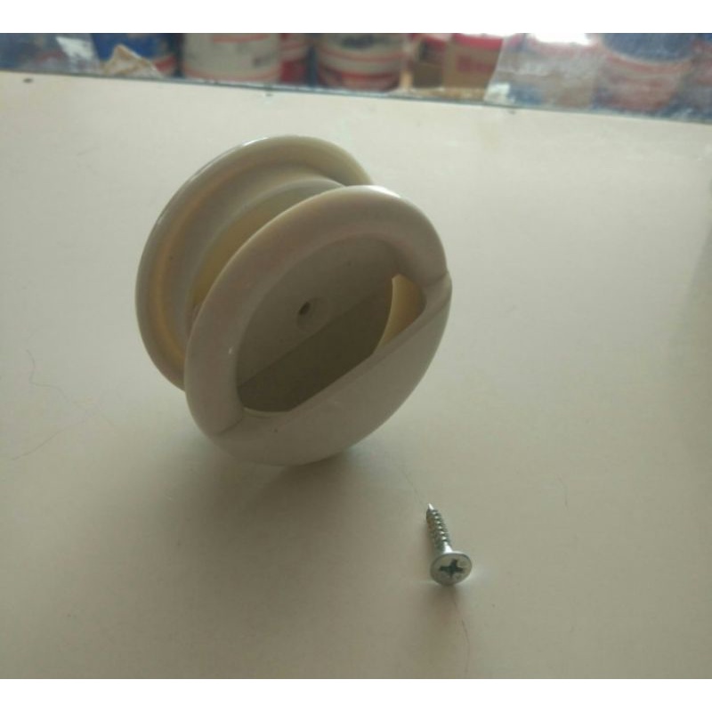 Tarikan Pintu Kamar Mandi Putih/Handle Pintu Kamar Mandi PVC