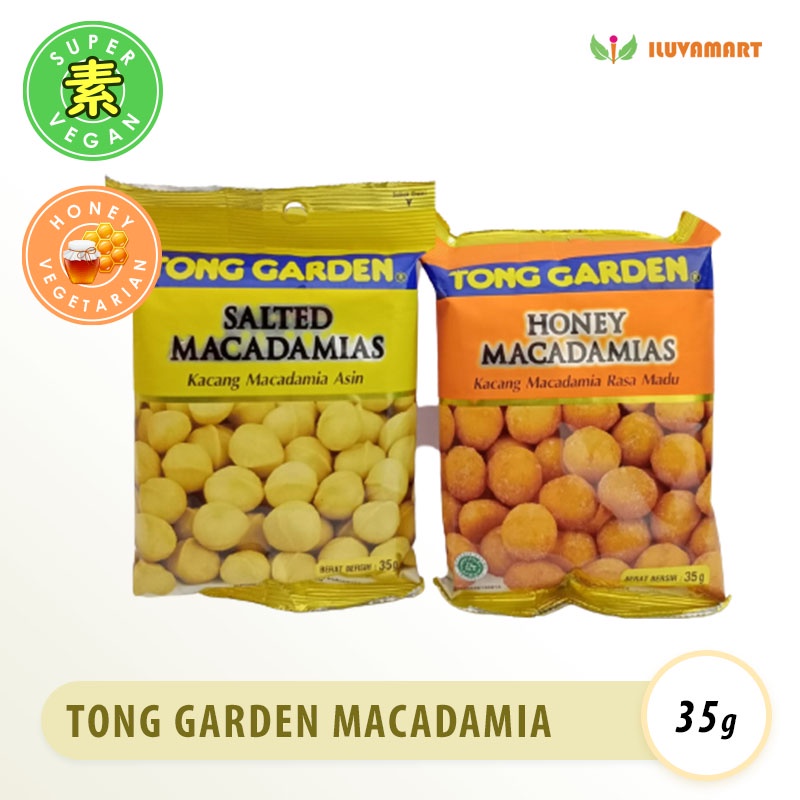 

Tong Garden Salted Honey Macadamia 35gr Kacang Asin Makadamia Bafa Bava Nuts Macadamias Manis Halal