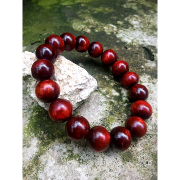Gelang Akar Bahar Tali arus Merah / Gelang Yuser Tali Arus Merah 10 mm