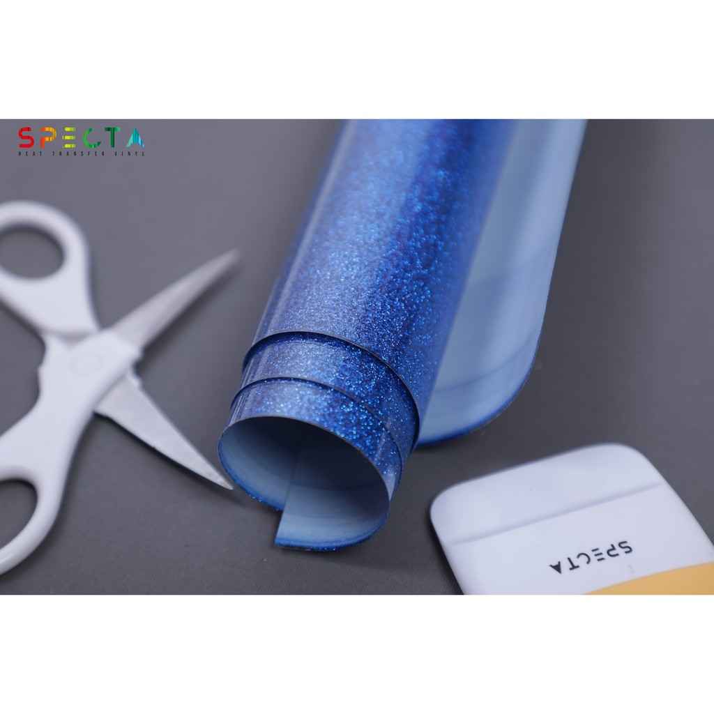 POLYFLEX GLITTER KOREA SPECTAFLEX GLITTER GT-17 HTV ROYAL BLUE