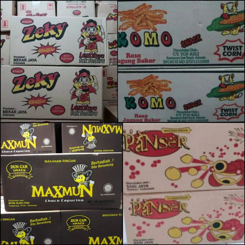(REGULER & SOMEDAY HANYA BISA 1 DUS) CHIKI ZEKY 1 KARTON ISI 40 PCS / CIKI PANSER / MAXMUN / CHIKI V