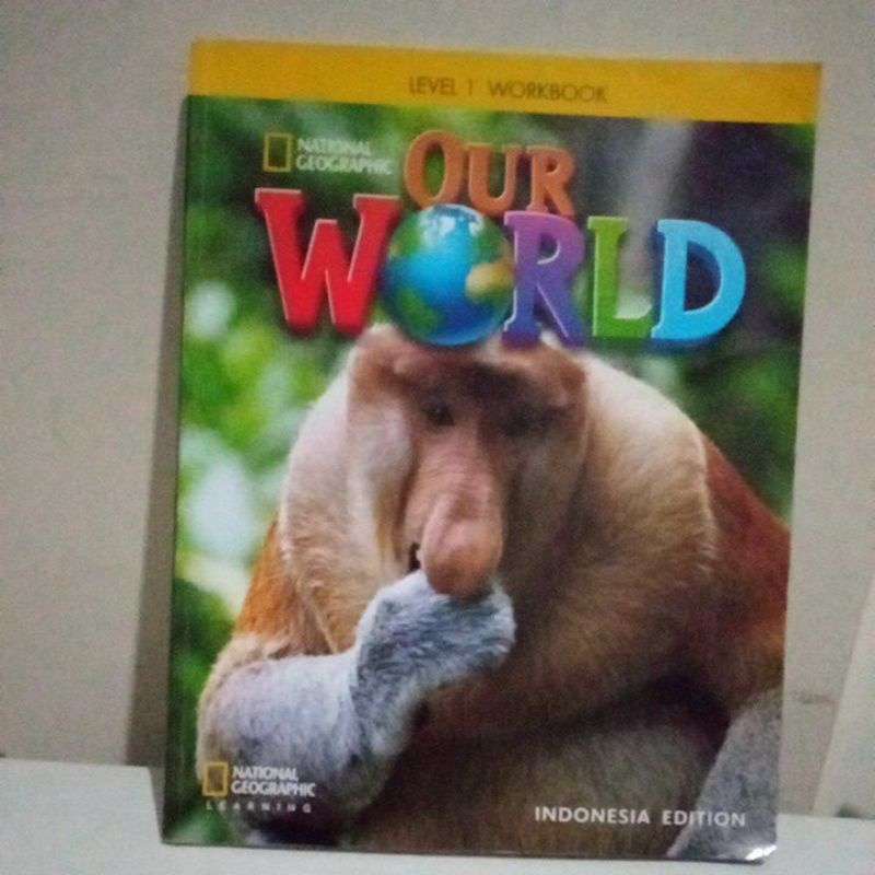 buku bahasa inggris Our World ( workbook) kelas 1 SD (bekas)